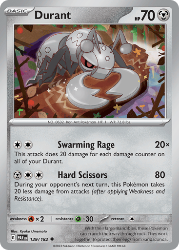 Durant – Uncommon Reverse Holo – 129/182 – Paradox Rift