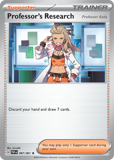 Professor's Research – Rare Holo – 087/091 – Paldean Fates