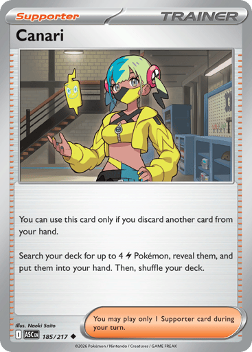 Canari – Uncommon Reverse Holo – 185/217 – Ascended Heroes