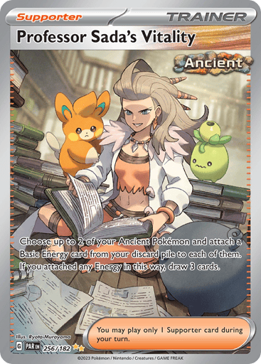 Professor Sada's Vitality – Special Illustration Rare – 256/182 – Paradox Rift