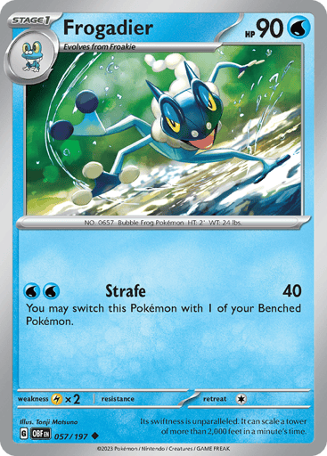 Frogadier – Uncommon – 057/197 – Obsidian Flames