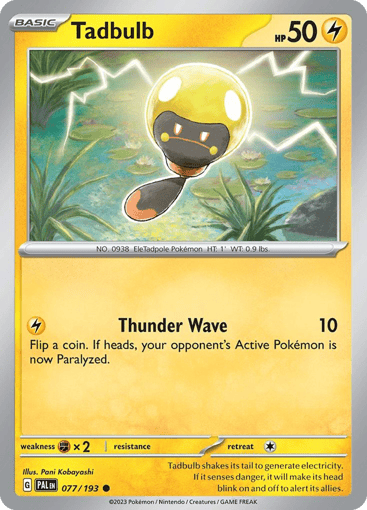 Tadbulb – Common Reverse Holo – 077/193 – Paldea Evolved