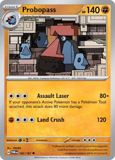 Probopass – Uncommon – 102/167 – Twilight Masquerade