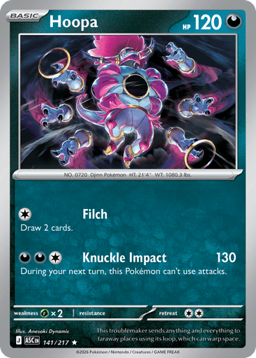 Hoopa – Rare Holo – 141/217 – Ascended Heroes