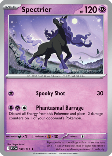 Spectrier – Rare Holo – 098/217 – Ascended Heroes