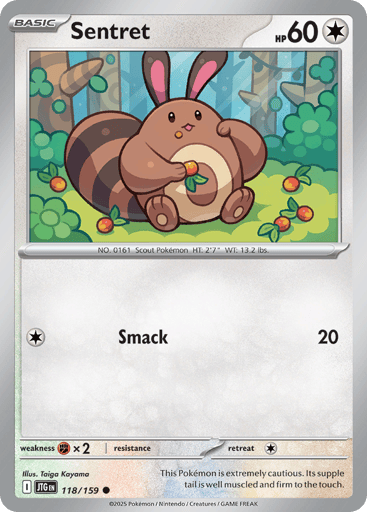 Sentret – Common Reverse Holo – 118/159 – Journey Together