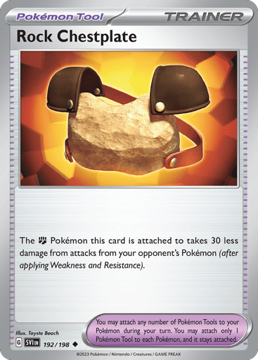 Rock Chestplate – Uncommon – 192/198 – Scarlet & Violet