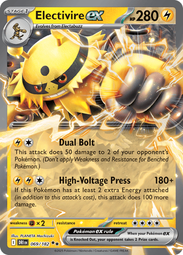 Electivire ex – Double Rare – 069/182 – Destined Rivals