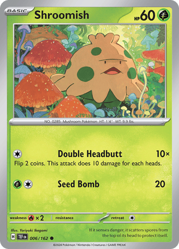 Shroomish – Common Reverse Holo – 006/162 – Temporal Forces