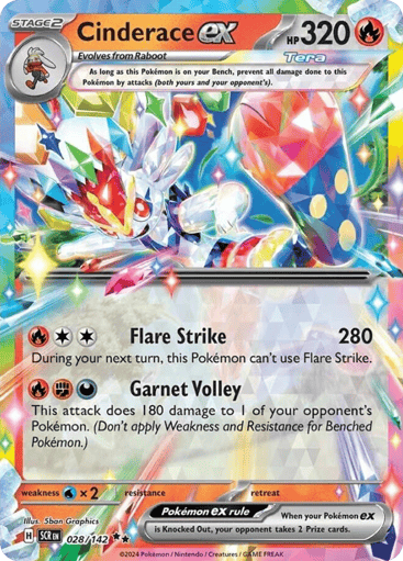 Cinderace ex – Double Rare – 028/142 – Stellar Crown