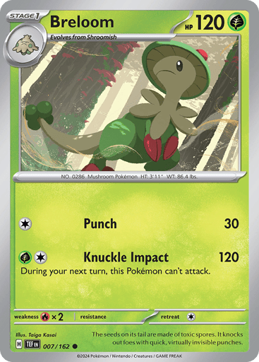 Breloom – Common – 007/162 – Temporal Forces