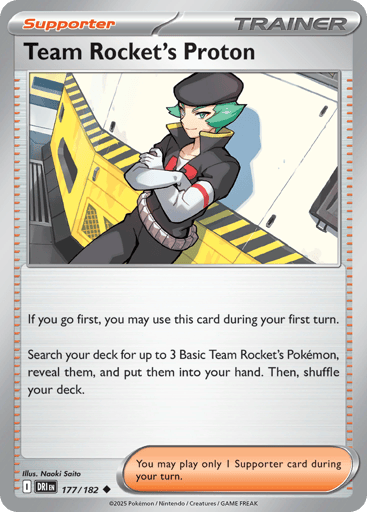 Team Rocket’s Proton – Uncommon – 177/182 – Destined Rivals