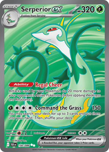 Serperior ex – Ultra Rare – 156/086 – Black Bolt
