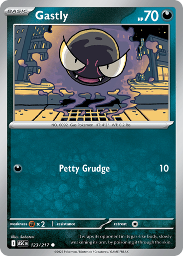 Gastly – Common – 123/217 – Ascended Heroes