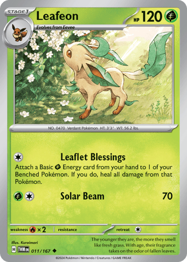 Leafeon – Uncommon – 011/167 – Twilight Masquerade