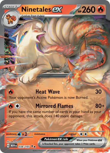 Ninetales ex – Double Rare – 038/165 – S&V 151