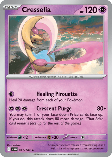 Cresselia – Rare Reverse Holo – 021/064 – Shrouded Fable