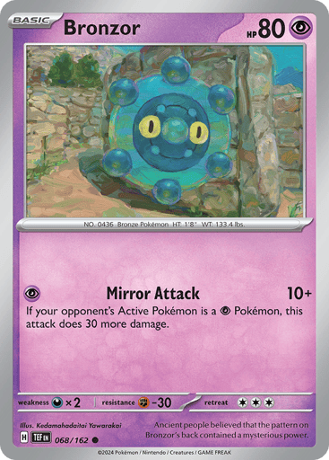 Bronzor – Common Reverse Holo – 068/162 – Temporal Forces