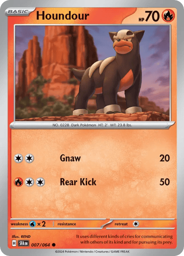 Houndour – Common – 007/064 – Shrouded Fable