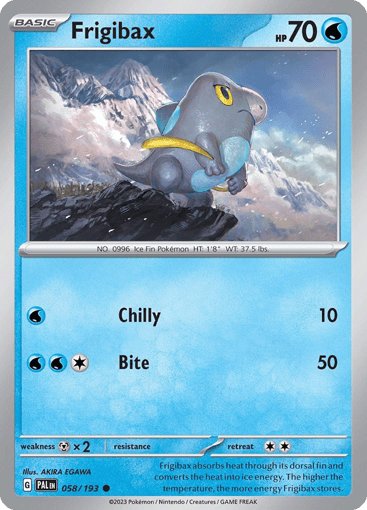 Frigibax – Common Reverse Holo – 058/193 – Paldea Evolved