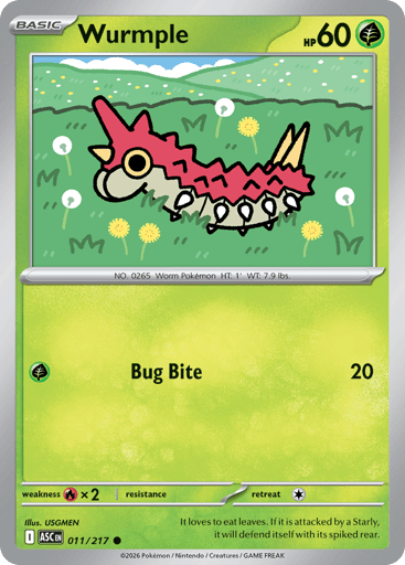 Wurmple – Common – 011/217 – Ascended Heroes