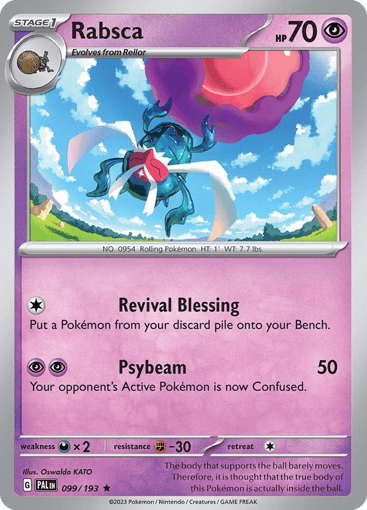 Rabsca – Rare Reverse Holo – 099/193 – Paldea Evolved