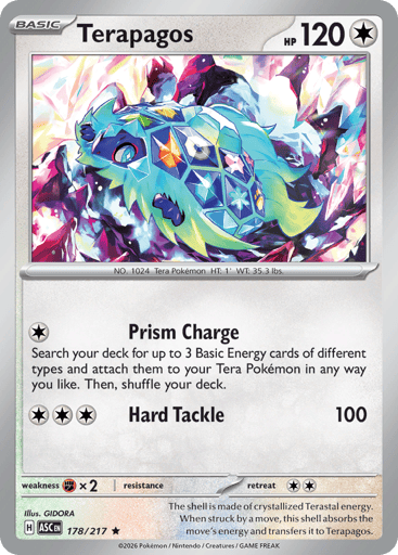 Terapagos – Rare Holo – 178/217 – Ascended Heroes