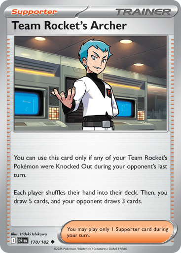 Team Rocket’s Archer – Uncommon Reverse Holo – 170/182 – Destined Rivals