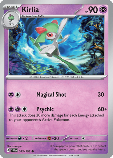 Kirlia – Common Reverse Holo – 085/198 – Scarlet & Violet