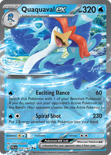 Quaquaval ex – Double Rare – 052/193 – Paldea Evolved