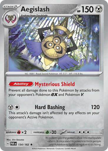 Aegislash – Rare Holo – 134/182 – Paradox Rift