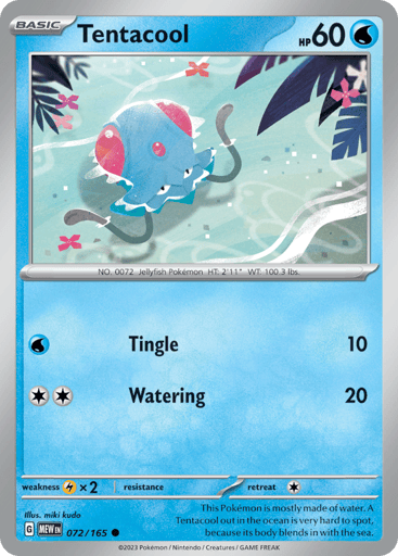 Tentacool – Common – 072/165 – S&V 151