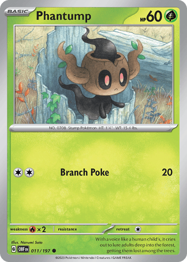 Phantump – Common – 011/197 – Obsidian Flames