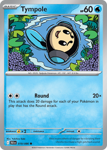 Tympole – Common Reverse Holo – 019/086 – Black Bolt