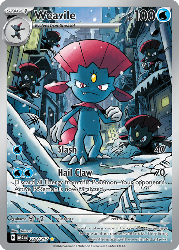 Weavile – Illustration Rare – 228/217 – Ascended Heroes