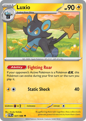 Luxio – Uncommon Reverse Holo – 027/088 – Perfect Order
