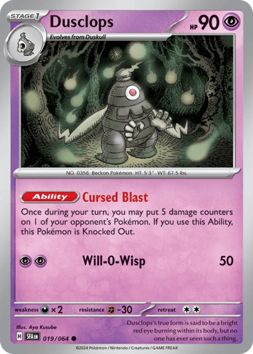 Dusclops – Common – 019/064 – Shrouded Fable