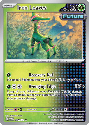 Iron Leaves – Rare Holo – 019/167 – Twilight Masquerade