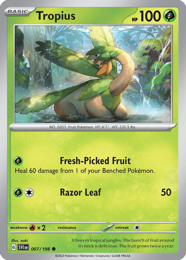 Tropius – Common – 007/198 – Scarlet & Violet