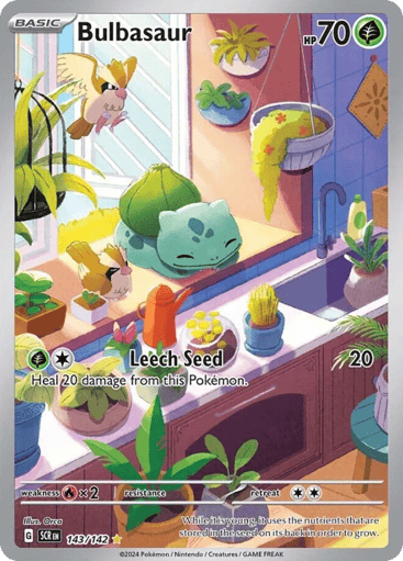 Bulbasaur – Illustration Rare – 143/142 – Stellar Crown