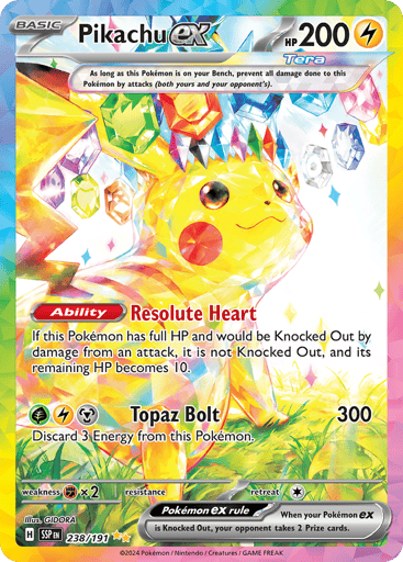 Pikachu ex – Special Illustration Rare – 238/191 – Surging Sparks