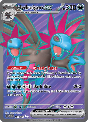Hydreigon ex – Ultra Rare – 161/086 – White Flare