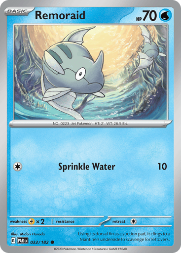 Remoraid – Common Reverse Holo – 033/182 – Paradox Rift