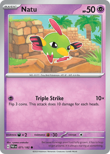 Natu – Common Reverse Holo – 071/182 – Paradox Rift