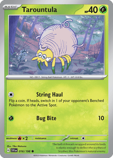 Tarountula – Common – 016/198 – Scarlet & Violet