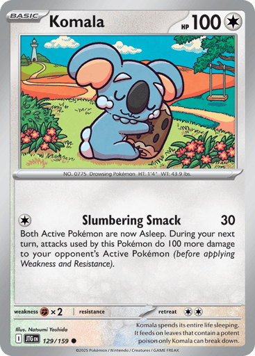 Komala – Common Reverse Holo – 129/159 – Journey Together