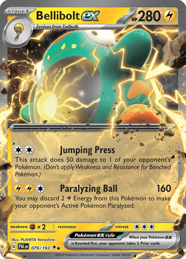 Bellibolt ex – Double Rare – 079/193 – Paldea Evolved