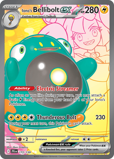 Iono’s Bellibolt ex – Ultra Rare – 172/159 – Journey Together