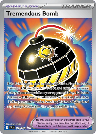Tremendous Bomb – Ultra Rare – 113/084 – Pitch Black