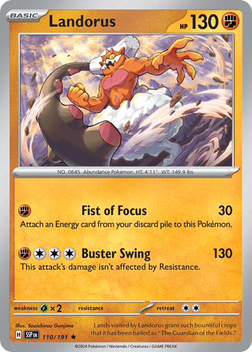 Landorus – Rare Reverse Holo – 110/191 – Surging Sparks